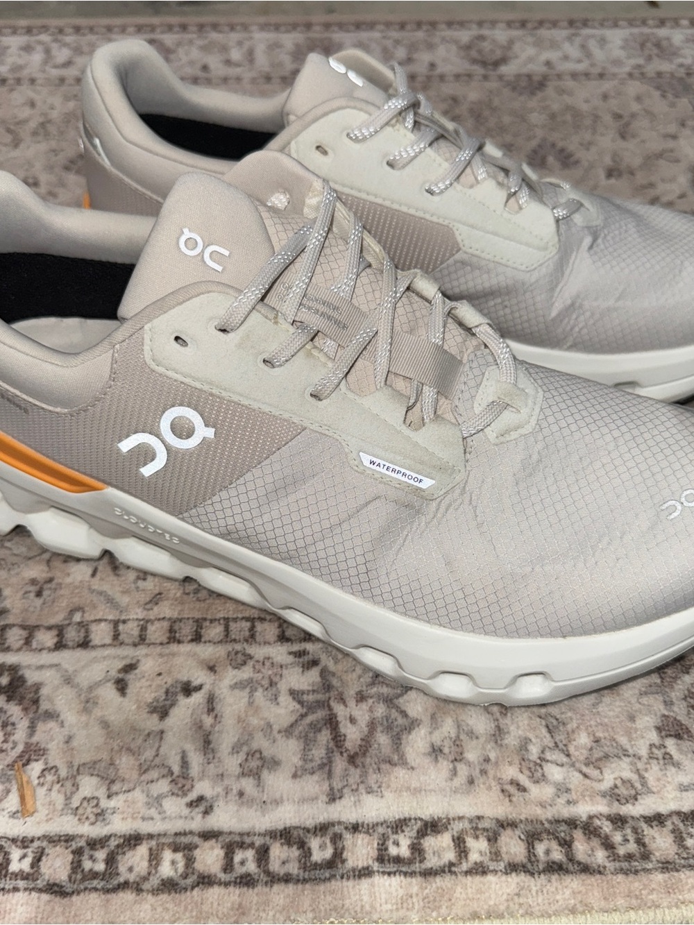 On Cloudrunner 2 Running Sneakers Shoes Wolf/Tangerine Women's Size 11 W